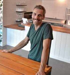 Jake Mazar, co-owner of Artifact Cider Project in Florence, in his tap room, Tuesday, July 30, 2019.