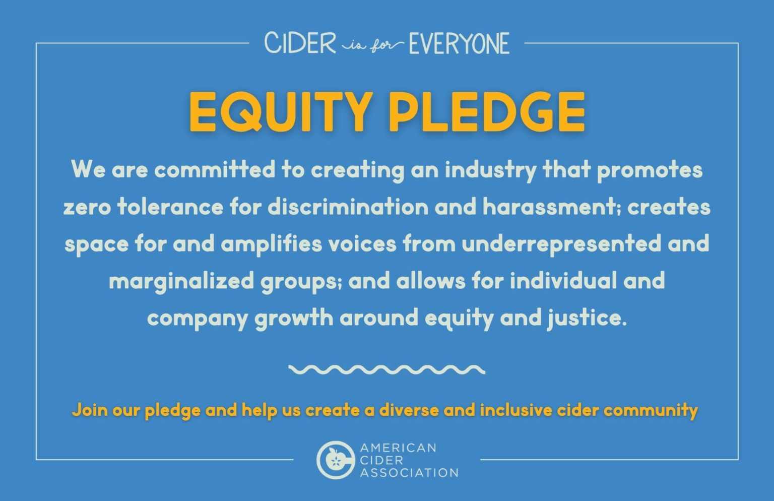 ACA Equity Pledge American Cider Association