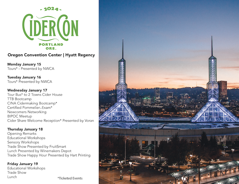 CiderCon 2024 Schedule V0.101 American Cider Association